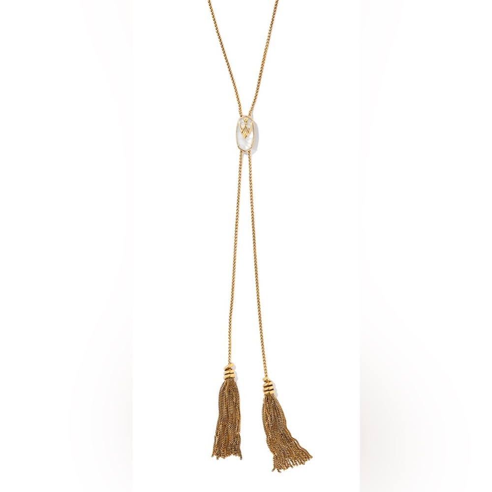Wrangler x Yellow Rose by Kendra Scott Vintage Gold Bolo Necklace